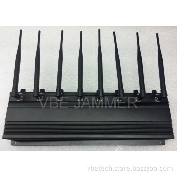 8 Bands Power Adjustable Wireless Signal Jammer, Cellphone Jammer, Signal Blocker